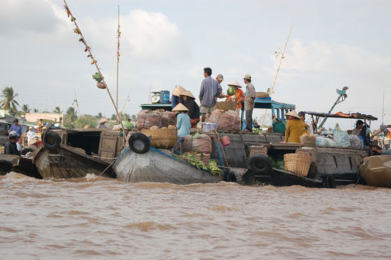 DELTA DEL MEKONG - Mercato galleggiante di Cai Rang
