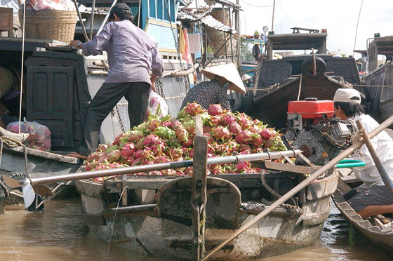 MERCATO GALLEGGIANTE DI CAI RANG - La frenetica attività commerciale tra le barche
