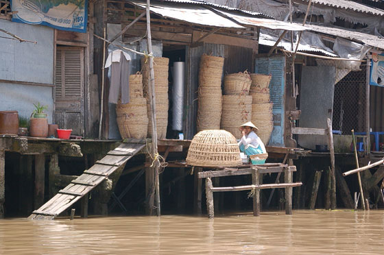 DELTA DEL MEKONG - Cai Rang: le palafitte di bambù