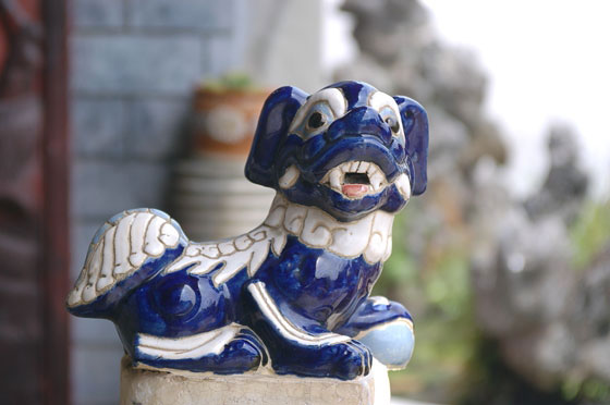 HOI AN - Particolare della Sala delle Riunioni della Congregazione Cinese del Fuji 