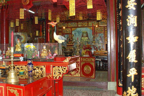 HOI AN - Sala delle Riunioni della Congregazione Cinese del Fuji: interni