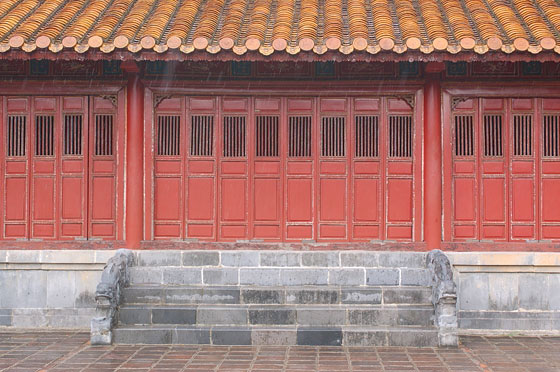 VIETNAM CENTRALE - Tomba di Minh Mang: particolare del Tempio di Sung An