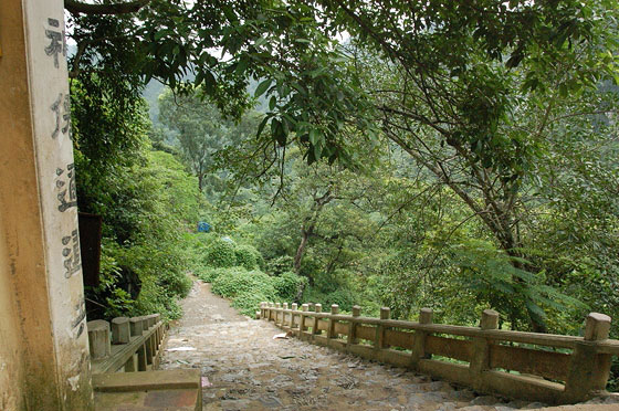 PAGODA DEI PROFUMI - Dalla terrazza del Den Tran Song osserviamo il percorso fatto: ne abbiamo fatta di salita!