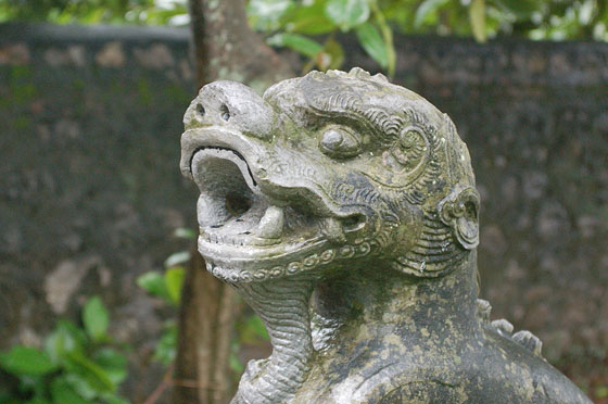 HOA LU - Tempio Dinh Tien Hoang: particolare