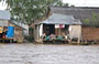 DELTA DEL MEKONG. Palafitte in bambù e lamiera