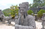 DINTORNI DI HUE'. Tomba di Khai Dinh: statue di mandarini civili e militari nel cortile d'onore 